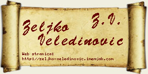 Željko Veledinović vizit kartica